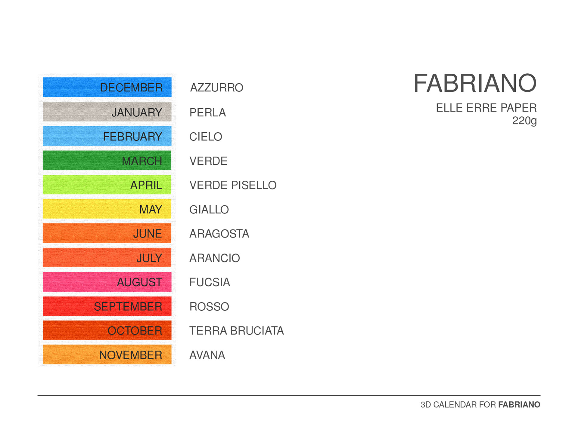 3d calendar -  Italia