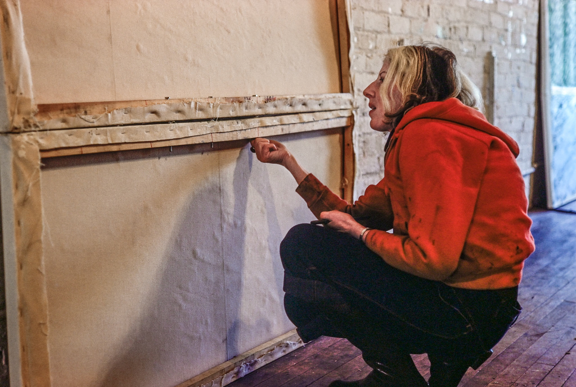 "Vera" - Vera Klement in her Chicago studio, January 1977. Digitized 2020. #Kodachrome #NikonF http://veraklement.com/index.html