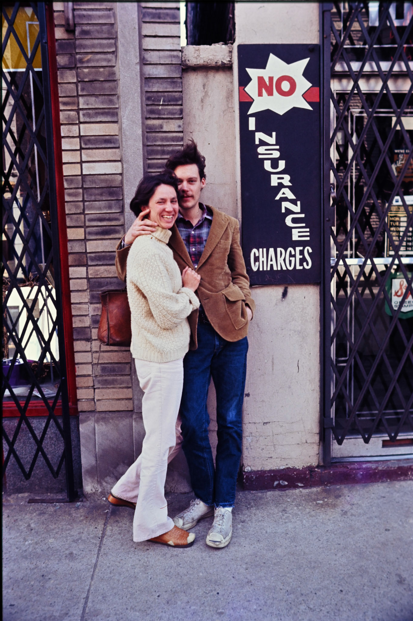"No Insurance Charges" - Tripod selfie, West Armatage Ave in Chicago