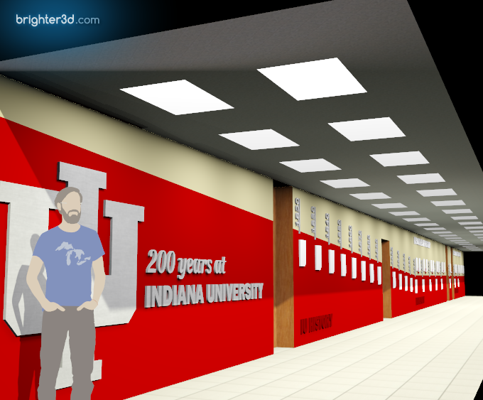 SketchUp model with Brighter3D lighting effects