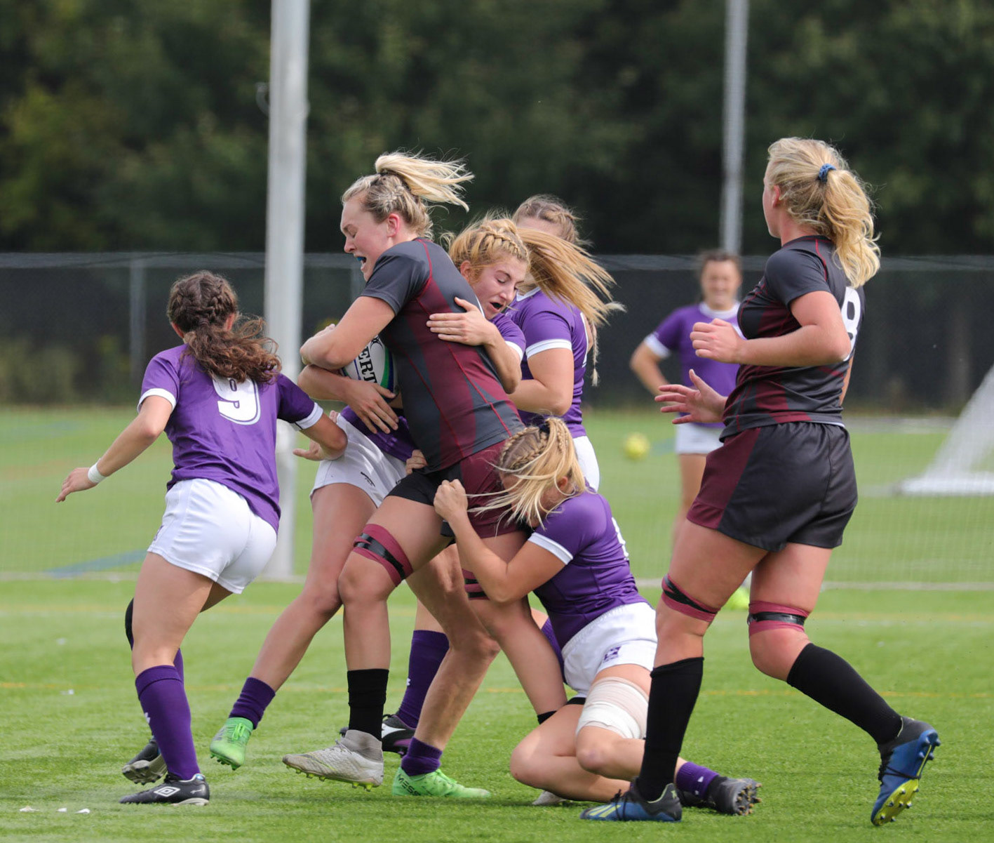 Western Mustangs womans Rugby game against Hamilton