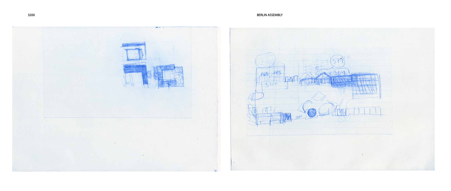 "3200" & "Berlin Assembly" Photogravure prints on paper from the series: Dear Virginia, I'm Looking For A Room, printsize 210x290mm, 2021-2022