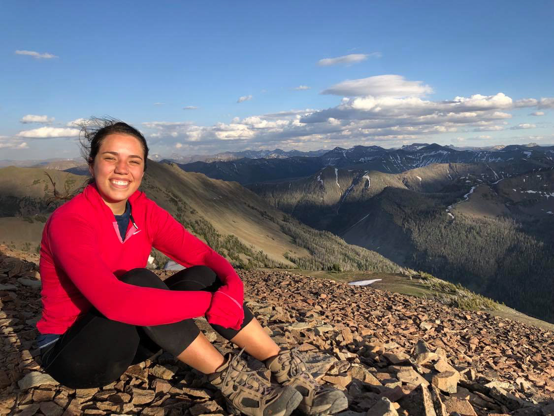 At the summit of Avalanche Peak, Yellowstone NP