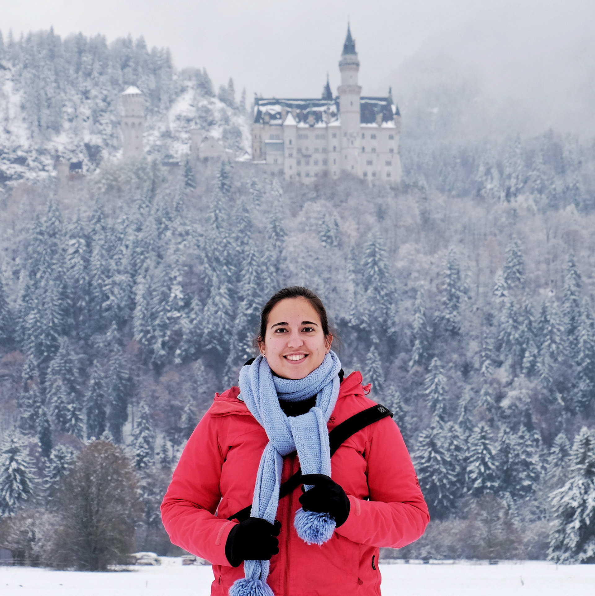 Neuschwanstein Castle in the snow