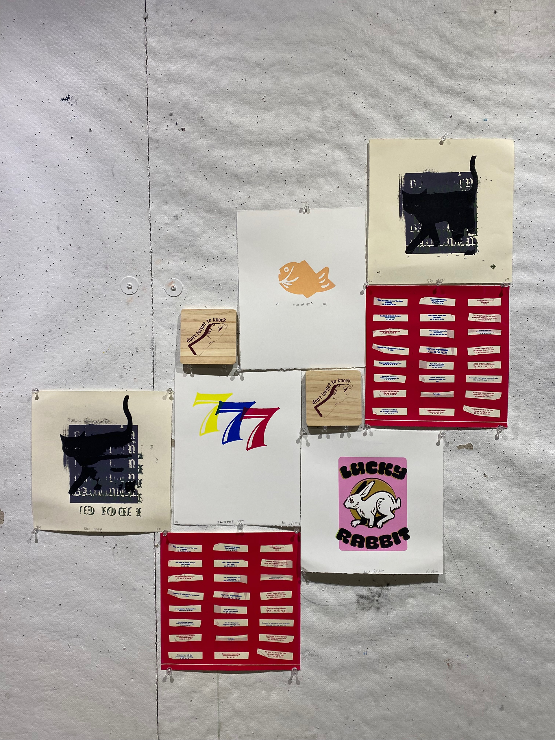 Photograph of screen-printed work