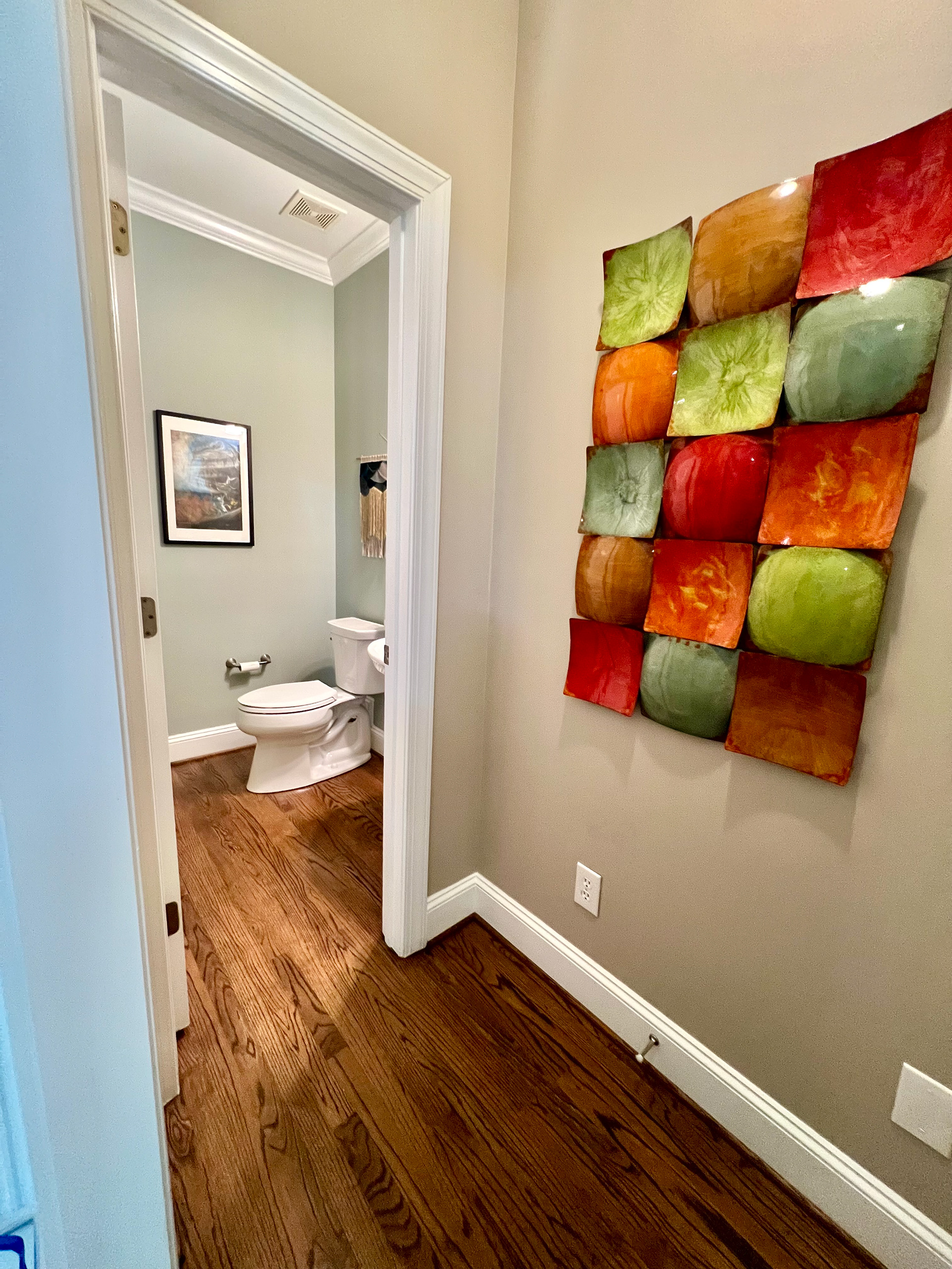 Entry into half bath