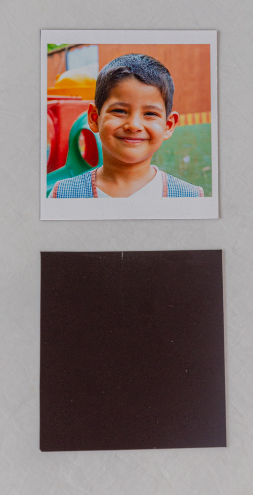 2 foto imán estilo Polaroid (8x10 cm)