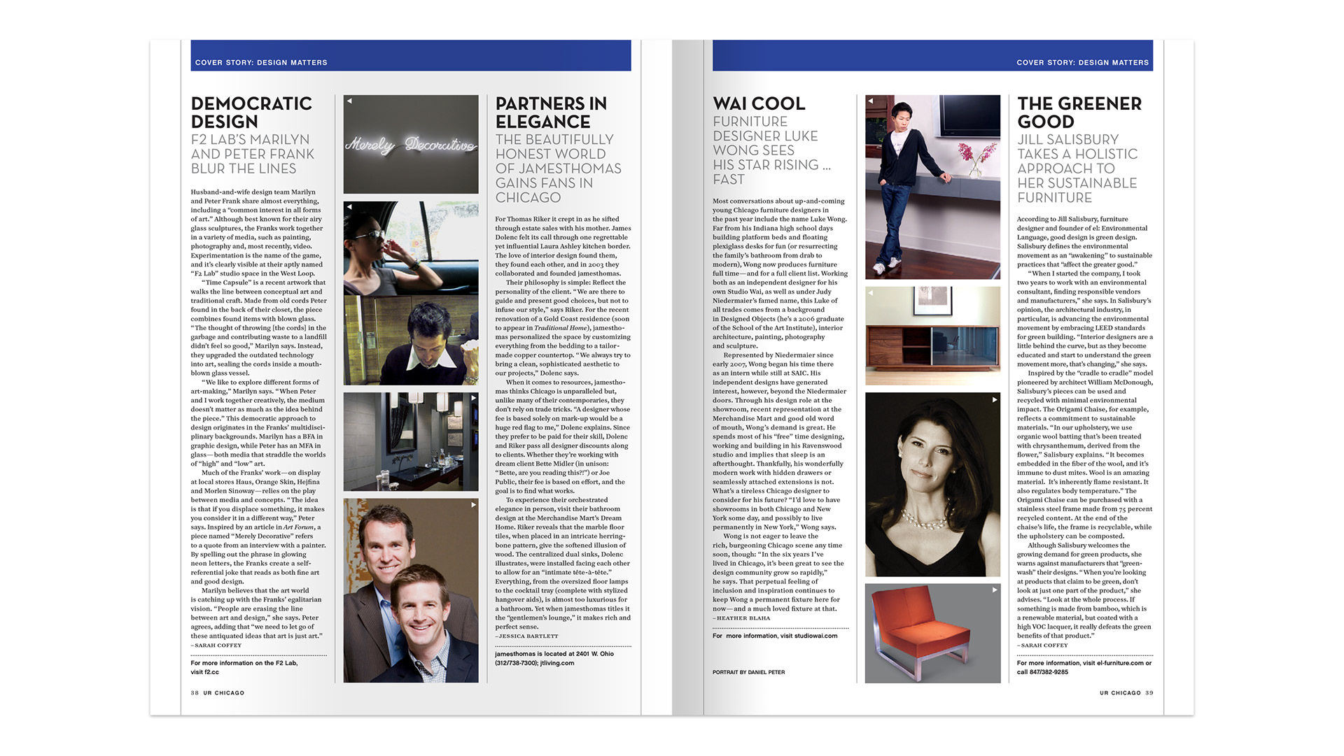 UR Chicago Magazine Spread