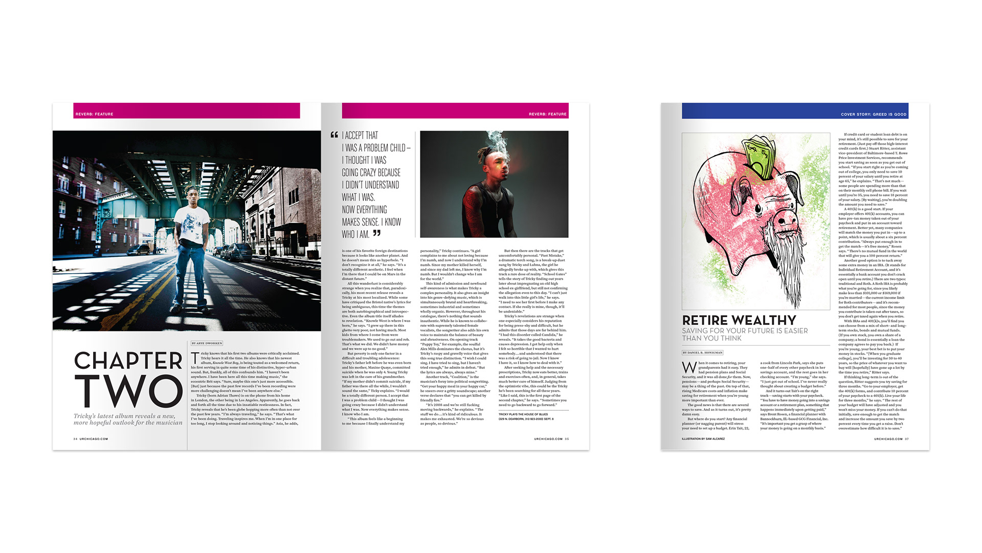 UR Chicago Magazine Spreads