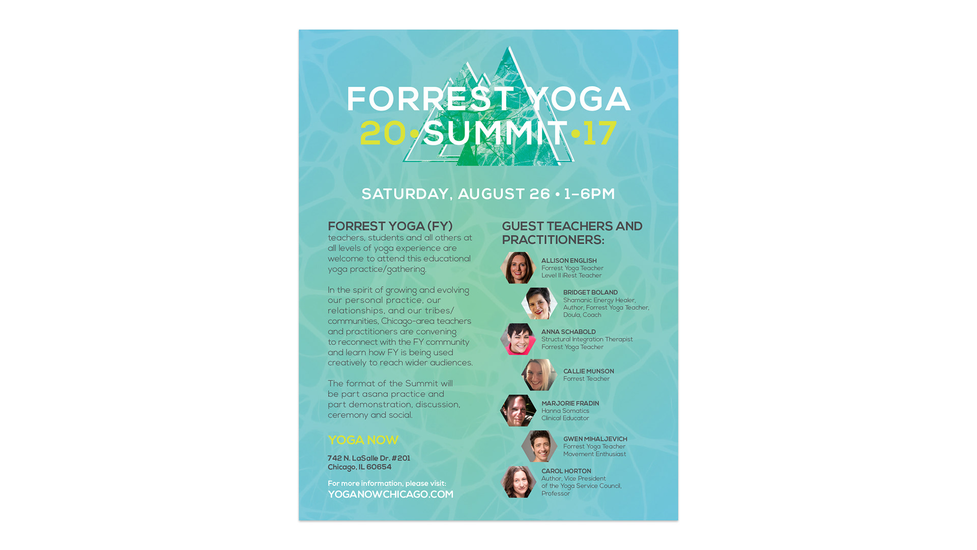 Forrest Yoga Summit Poster