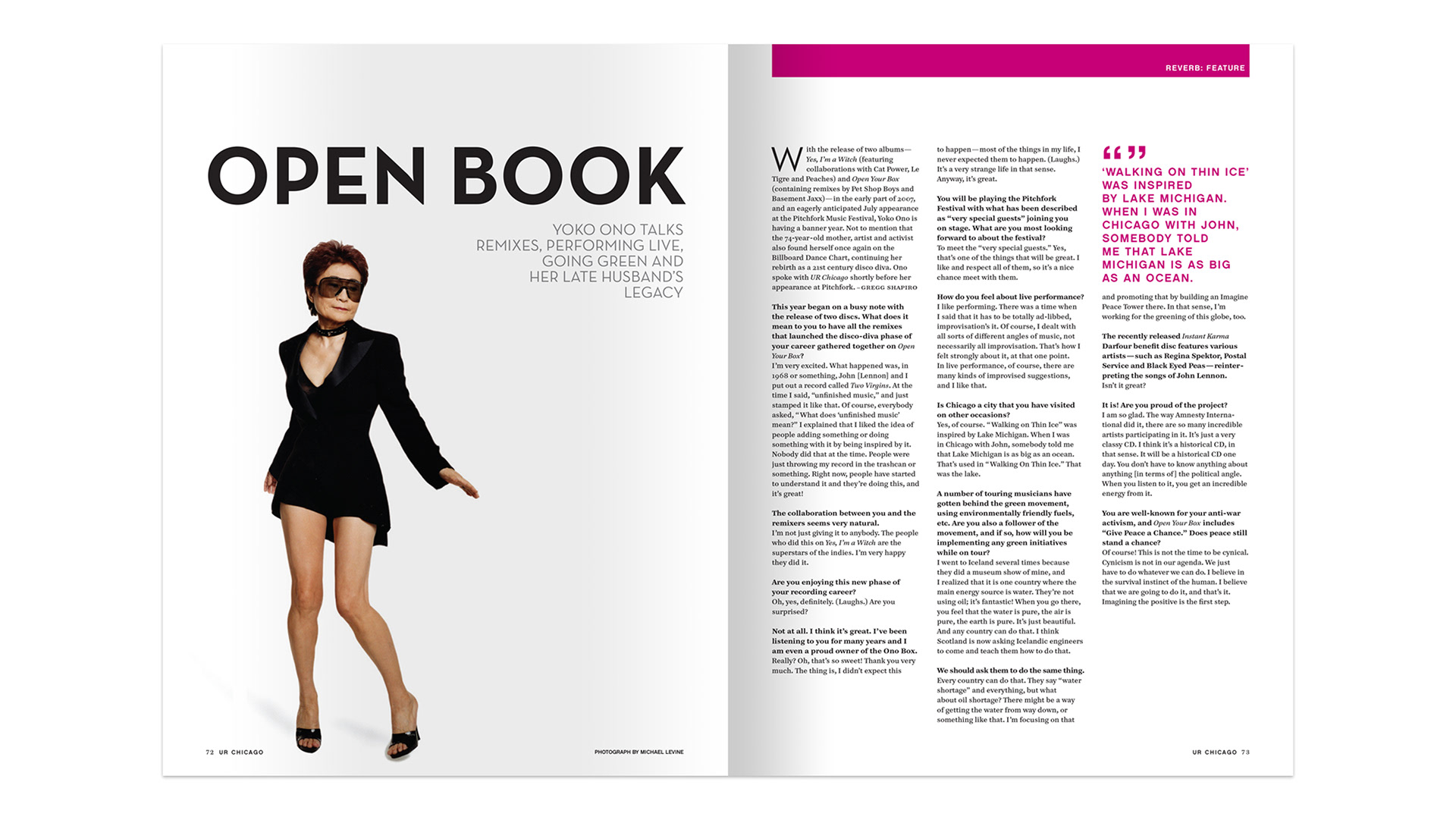 UR Chicago Magazine Spread