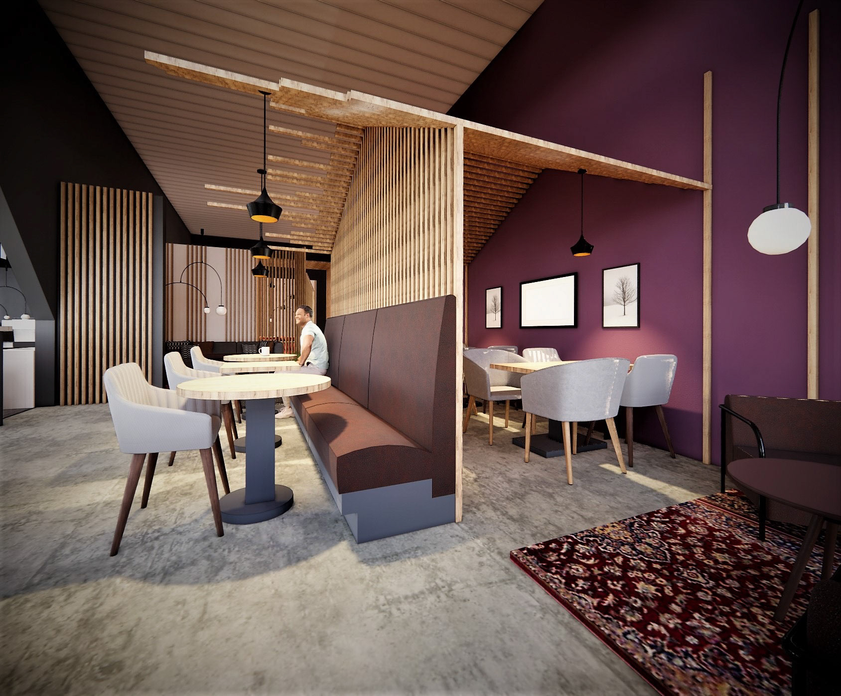 BOOTH AND HIDDEN SITTING AREA