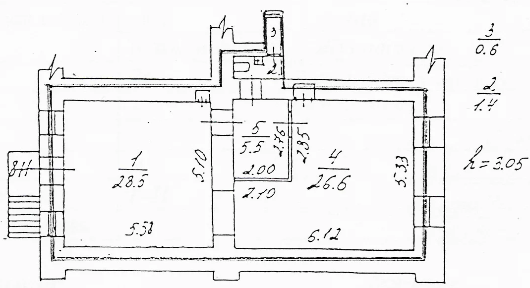 ORIGINAL PLAN this plan did not allowed to orginize the kitchen and utility room. Moreover the restroom was closed for customers.