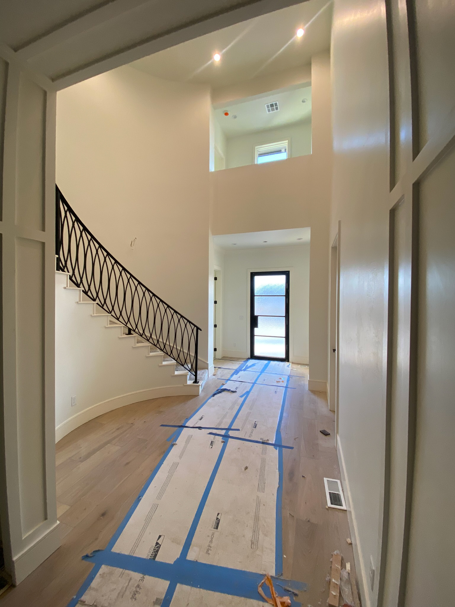 Entry hall staircase