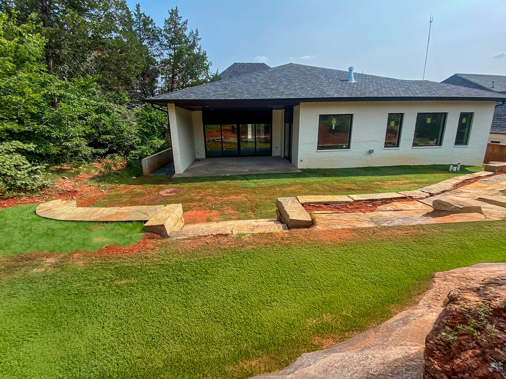 View to the back patio