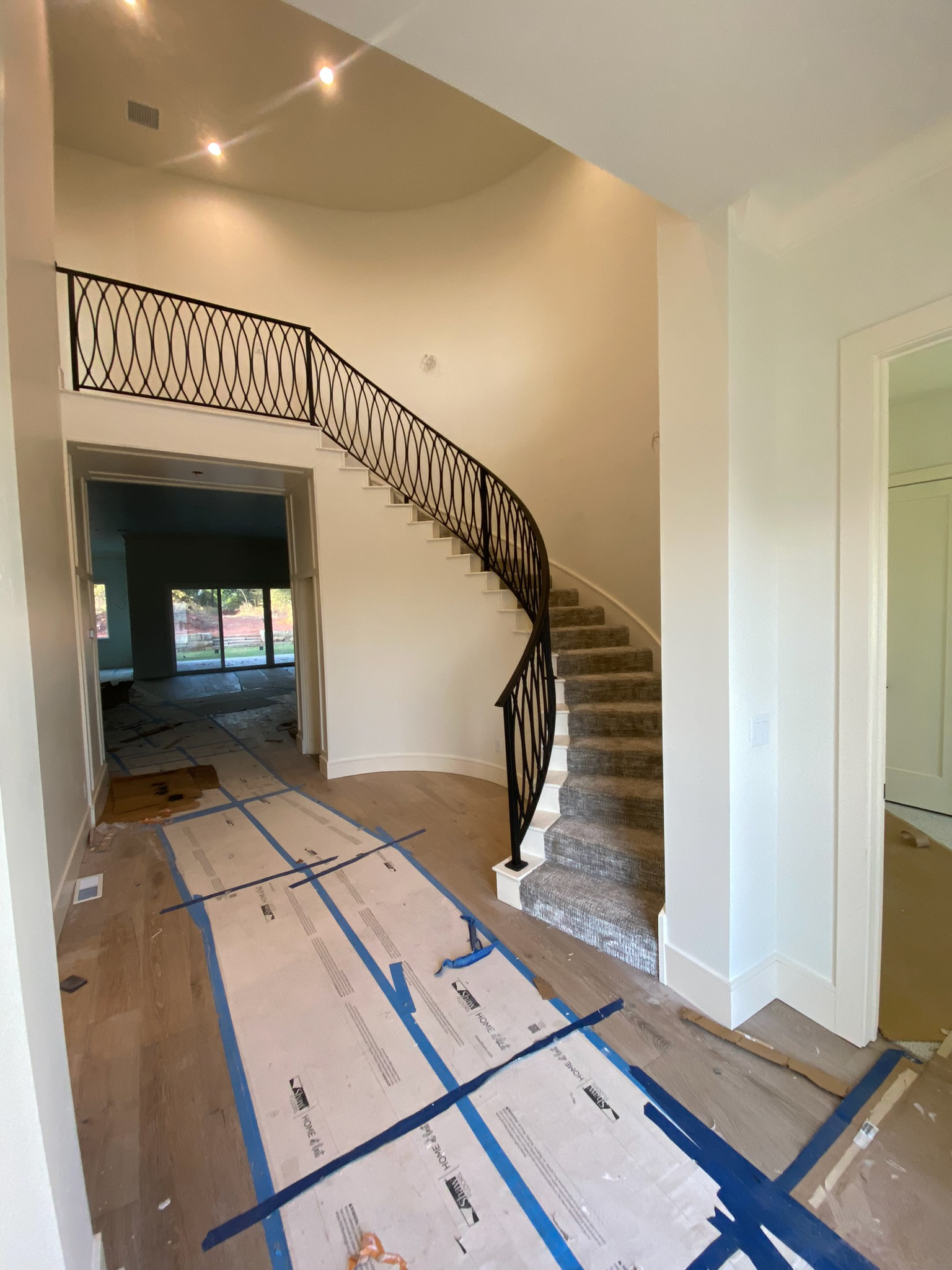 Entry hall staircase