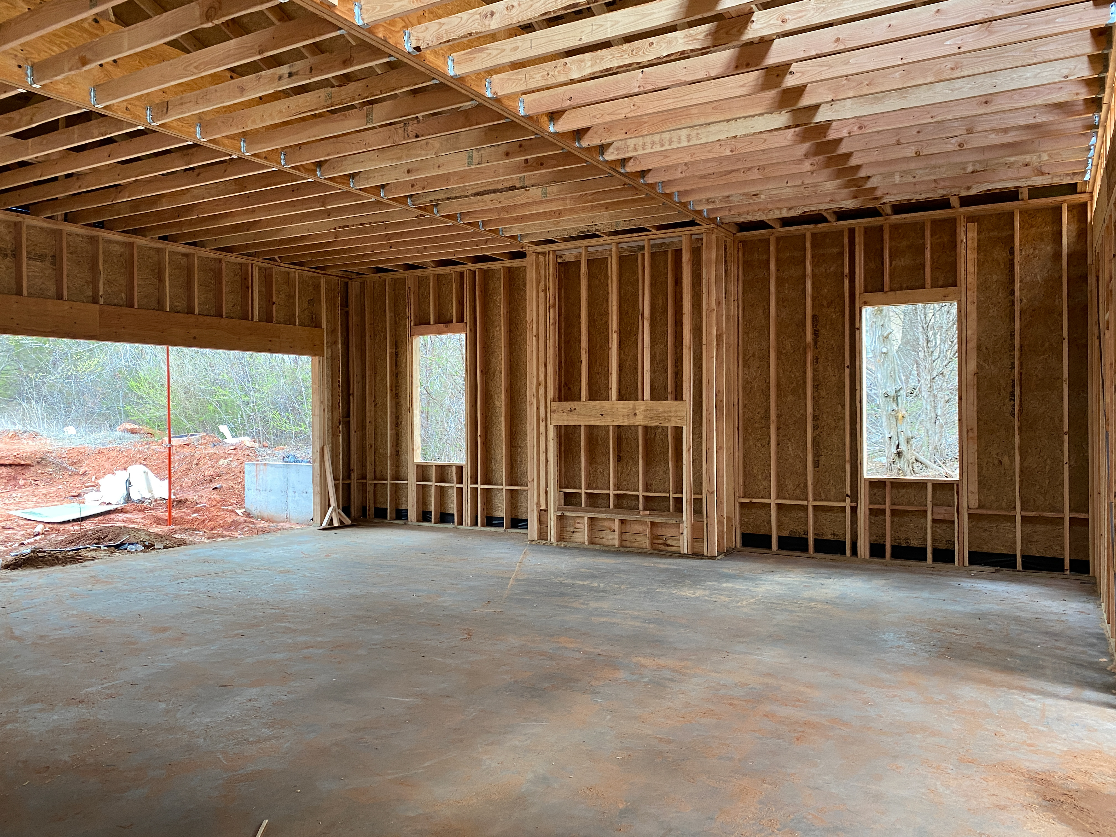 Living area with fireplace