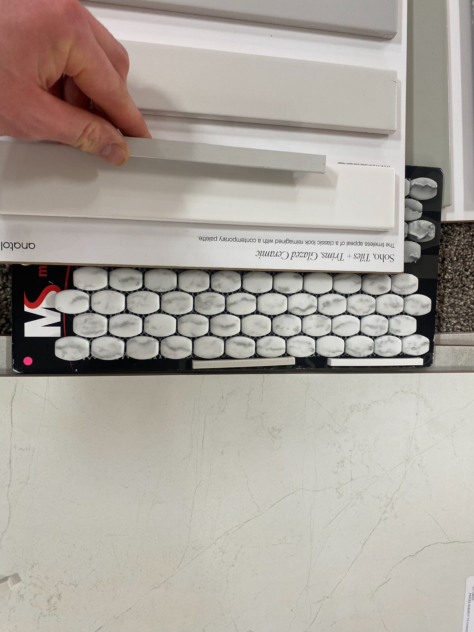 TILE SAMPLES FOR OTHER BATHROOMS 