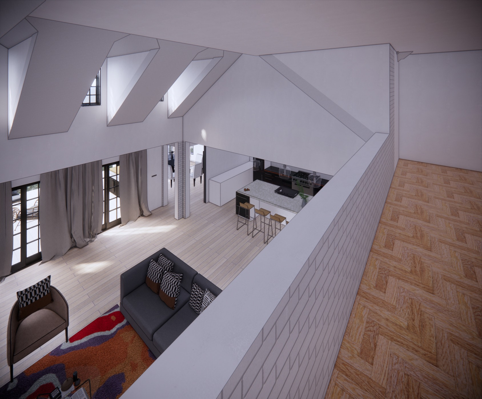 View from the second floor