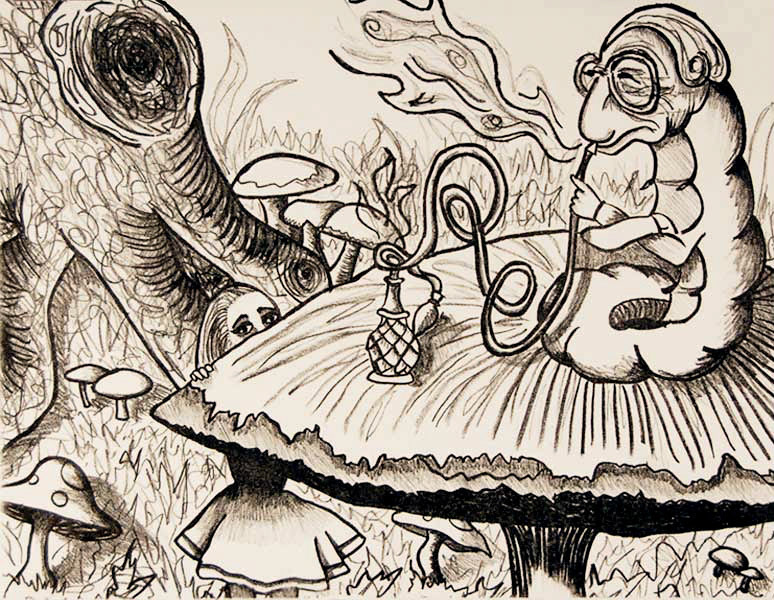 Alice in Wonderland Lithograph / Kerry Quinn Callahan / Artist / Pittsburgh