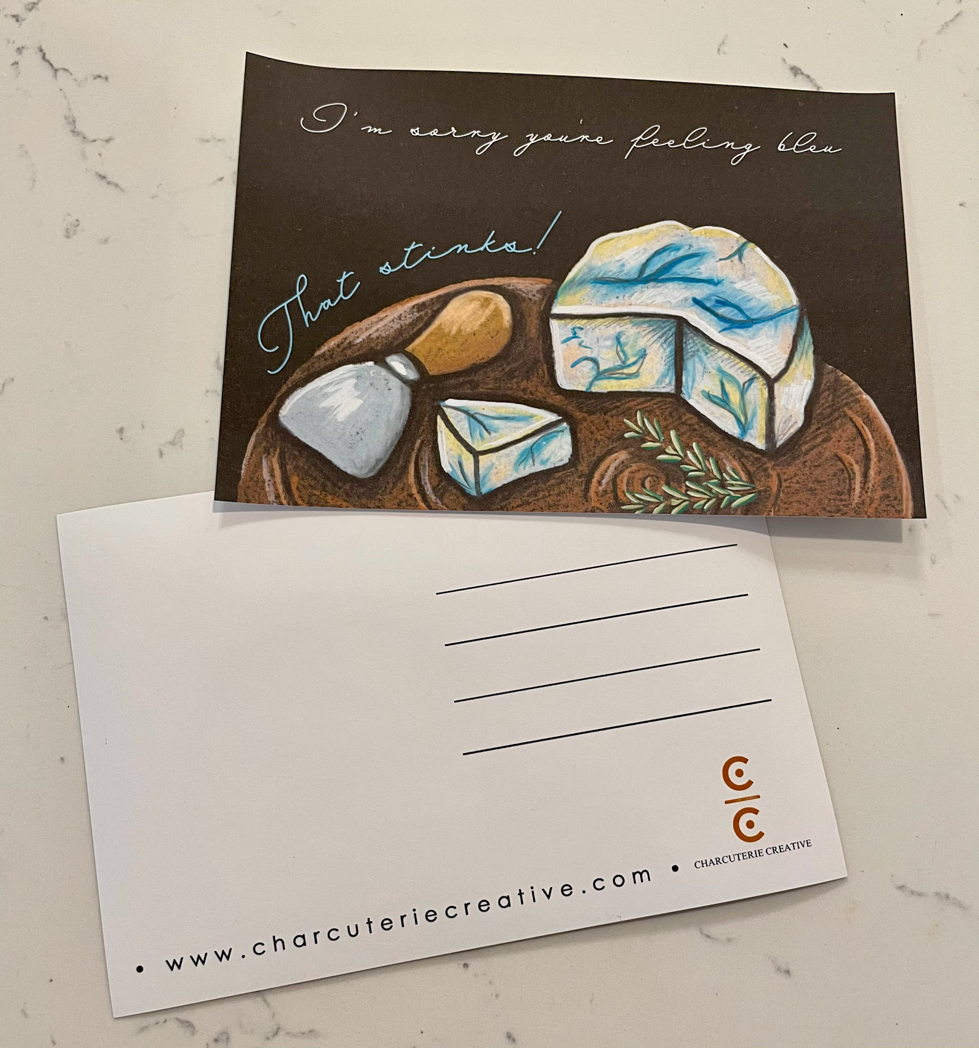 Cheese Marketing Postcard / Kerry Quinn Callahan / Artist / Pittsburgh