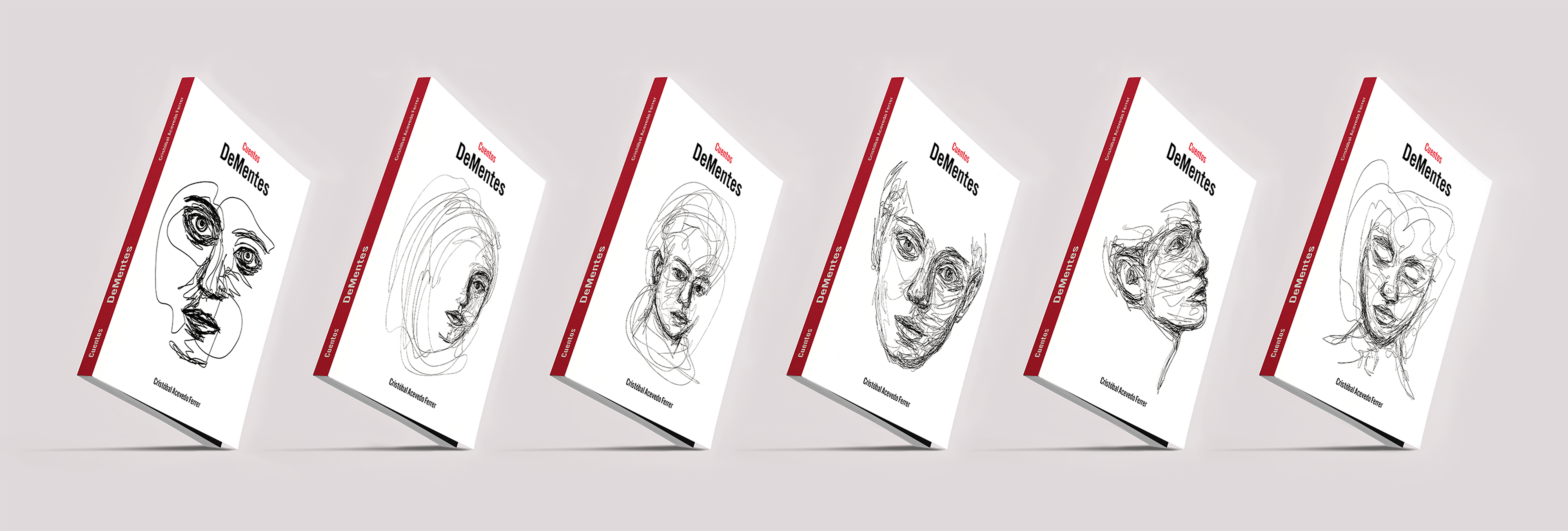 Proposed iterations for the book cover. // Iteraciones propuestas para la cubierta del libro.