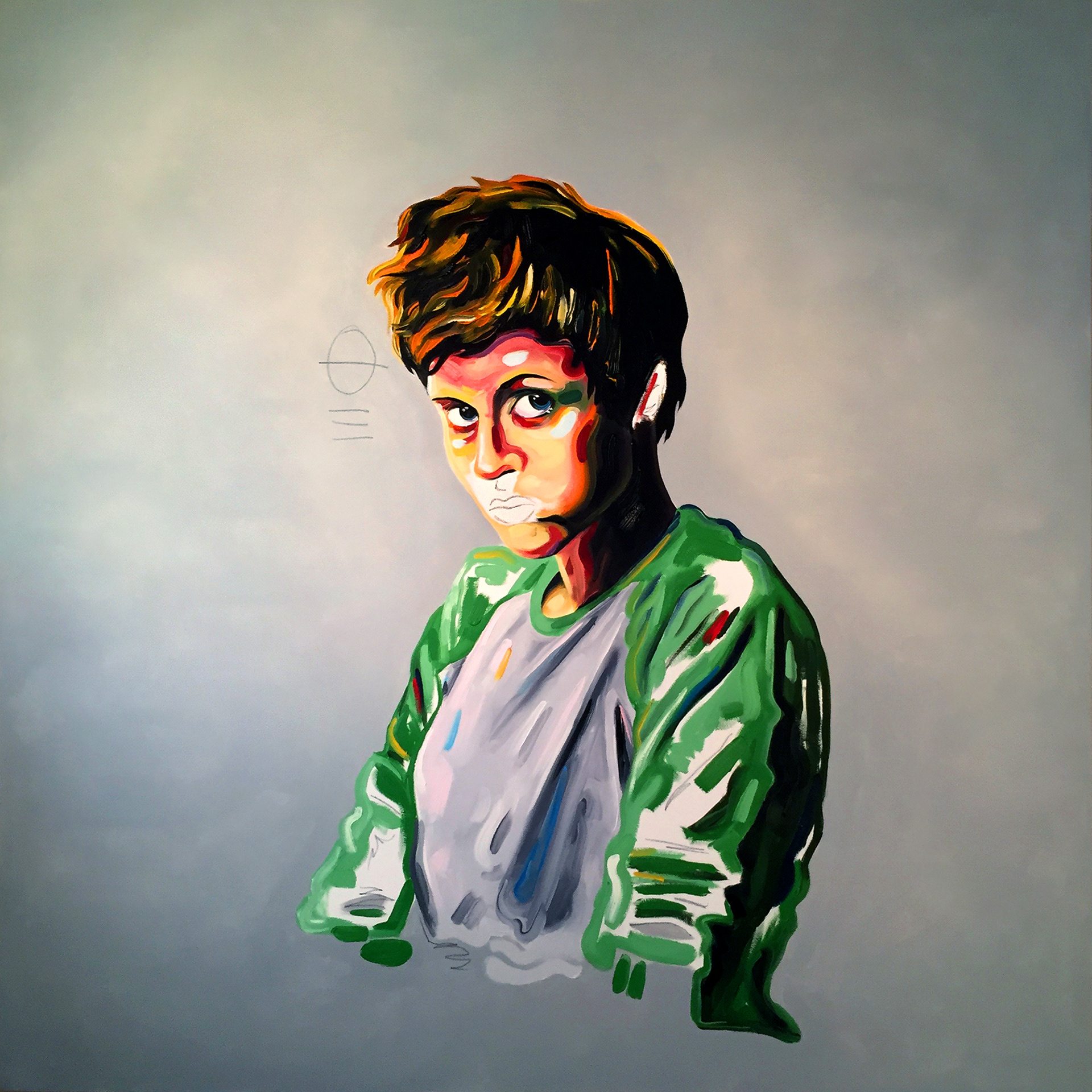 Standing Woman #2 - 60"x60" - Oil on Canvas