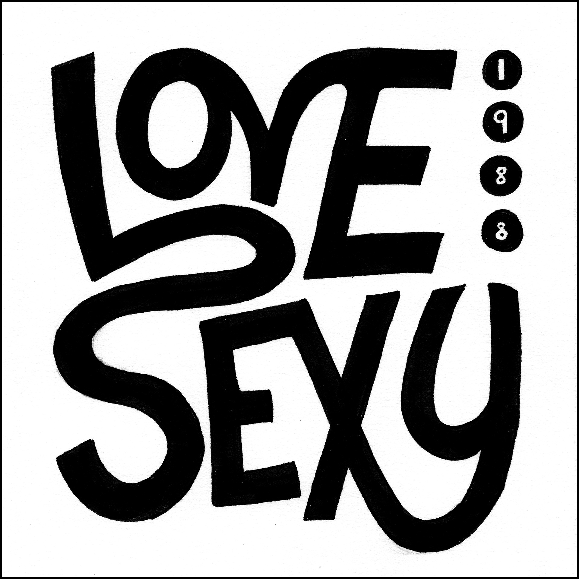 Lovesexy - 5"x5" - Ink on Paper