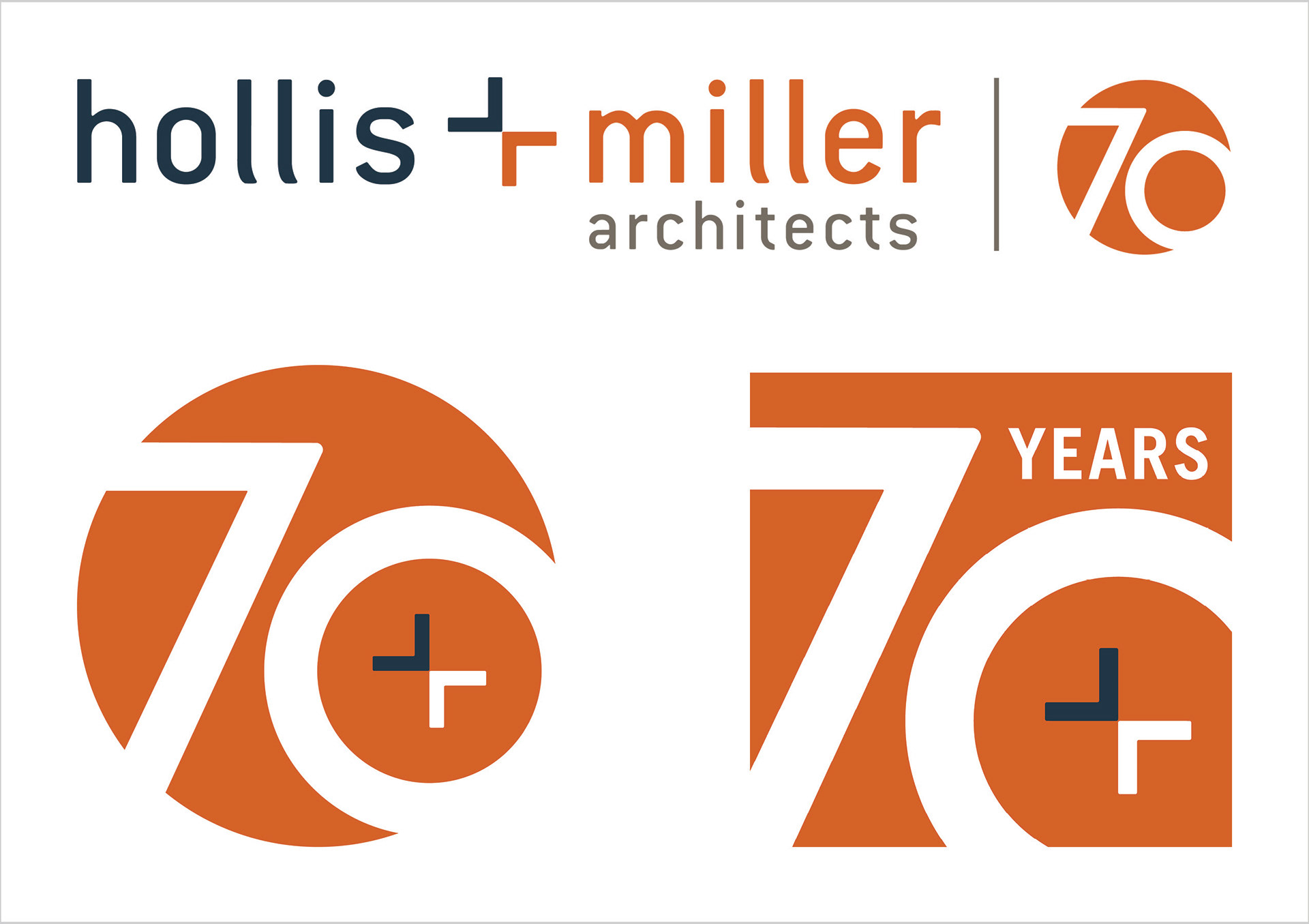 70th Anniversary Branding - Hollis + Miller Architects