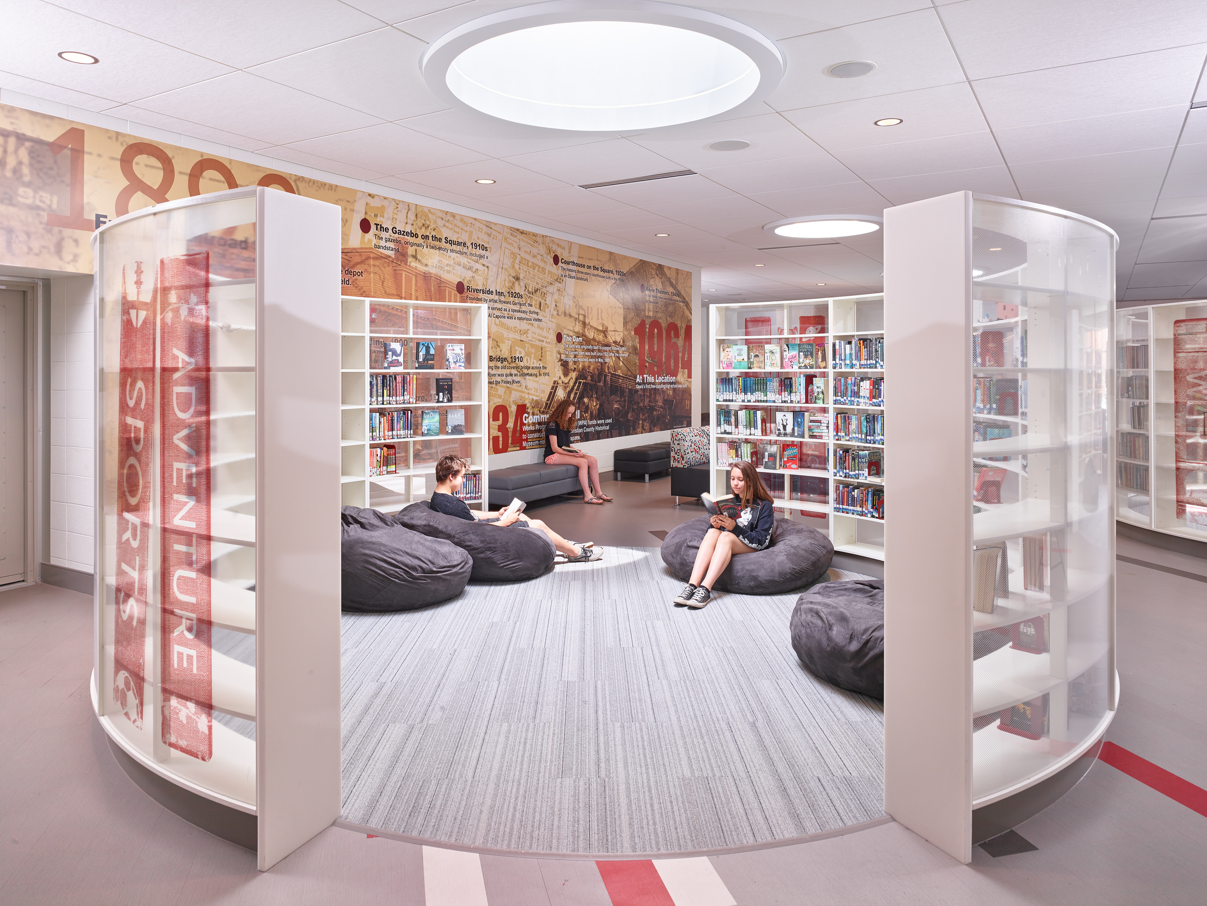 Wall Mural and Glass Graphic - photo taken from Hollis + Miller website