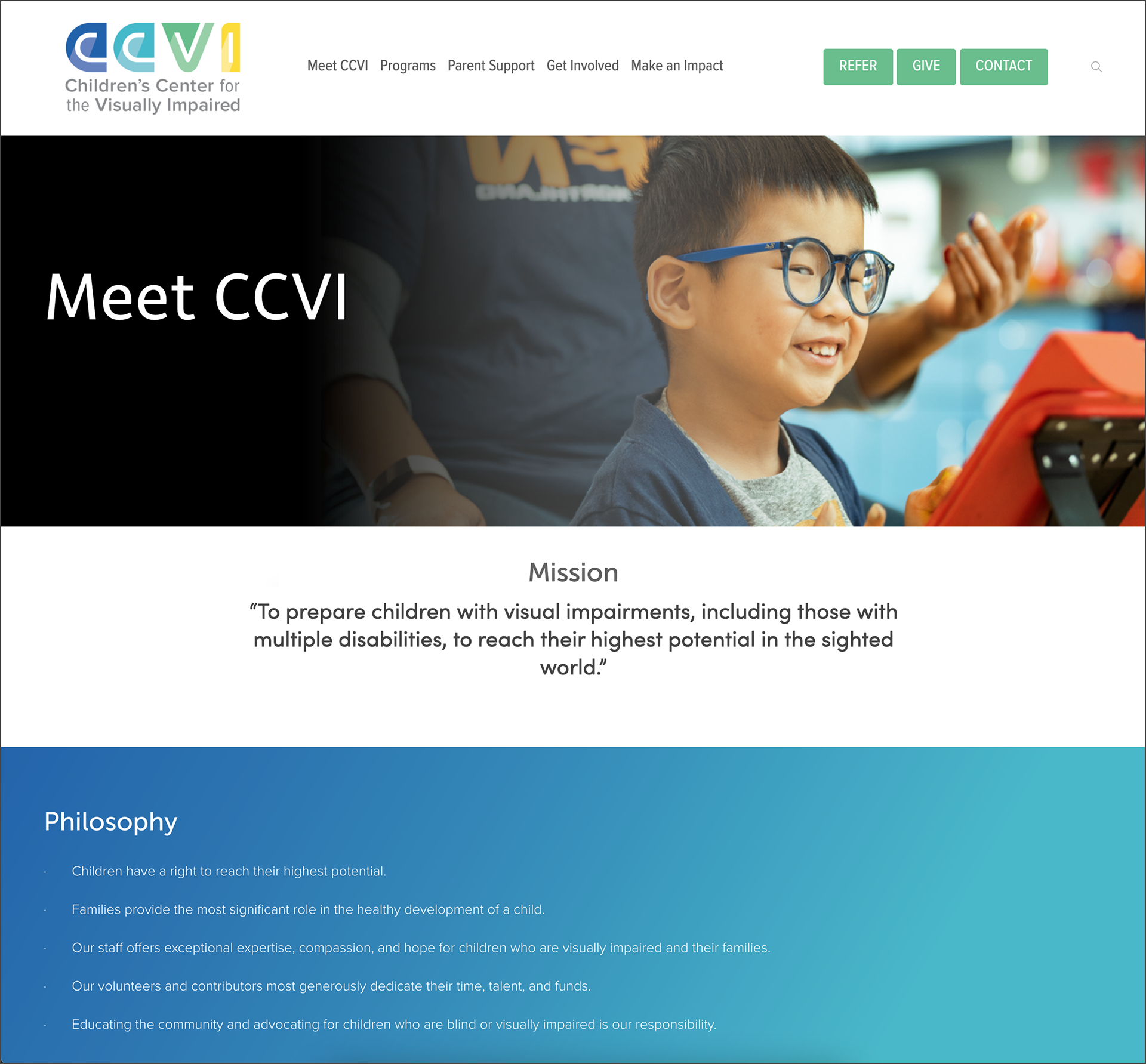 Brand Applied to New Website