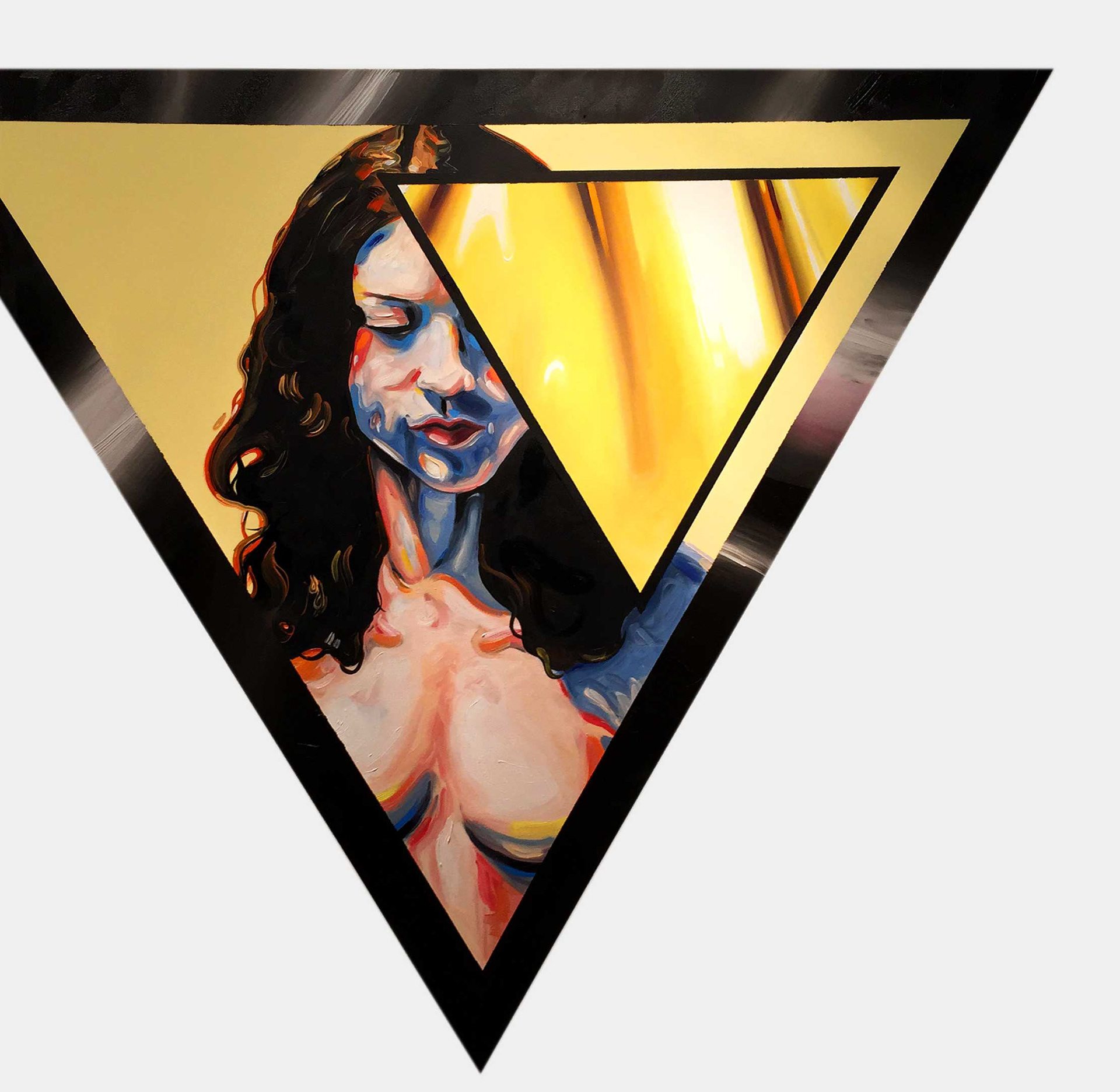 Leather Strap - 60"x60" - Oil on Canvas