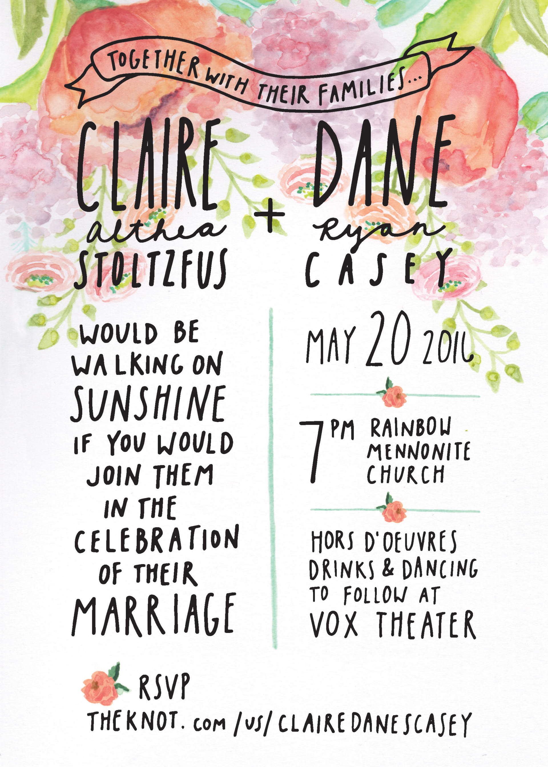 Custom Wedding Invitation Artwork