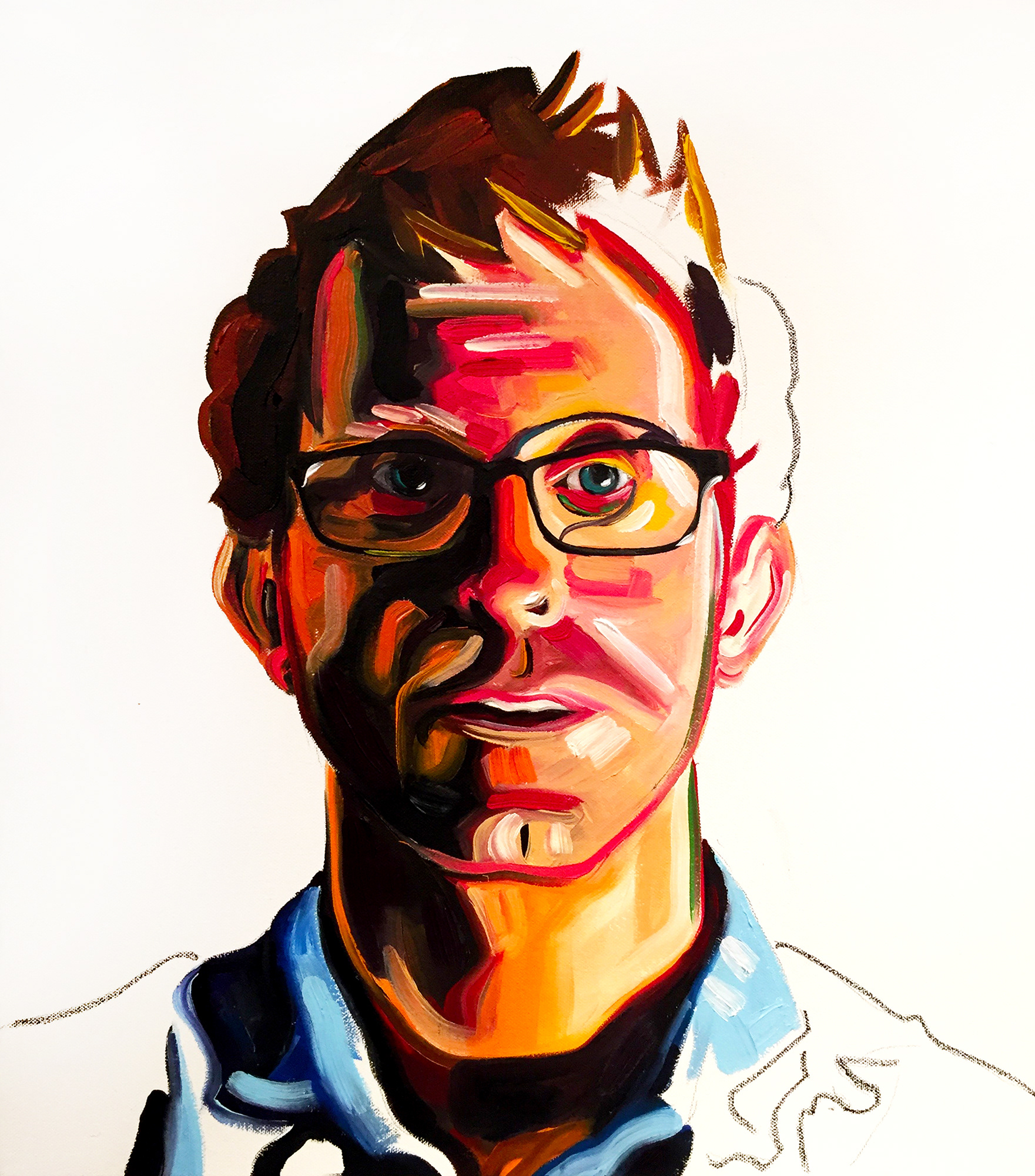 Nick #2 - 15"x17" - Oil on Canvas - SOLD