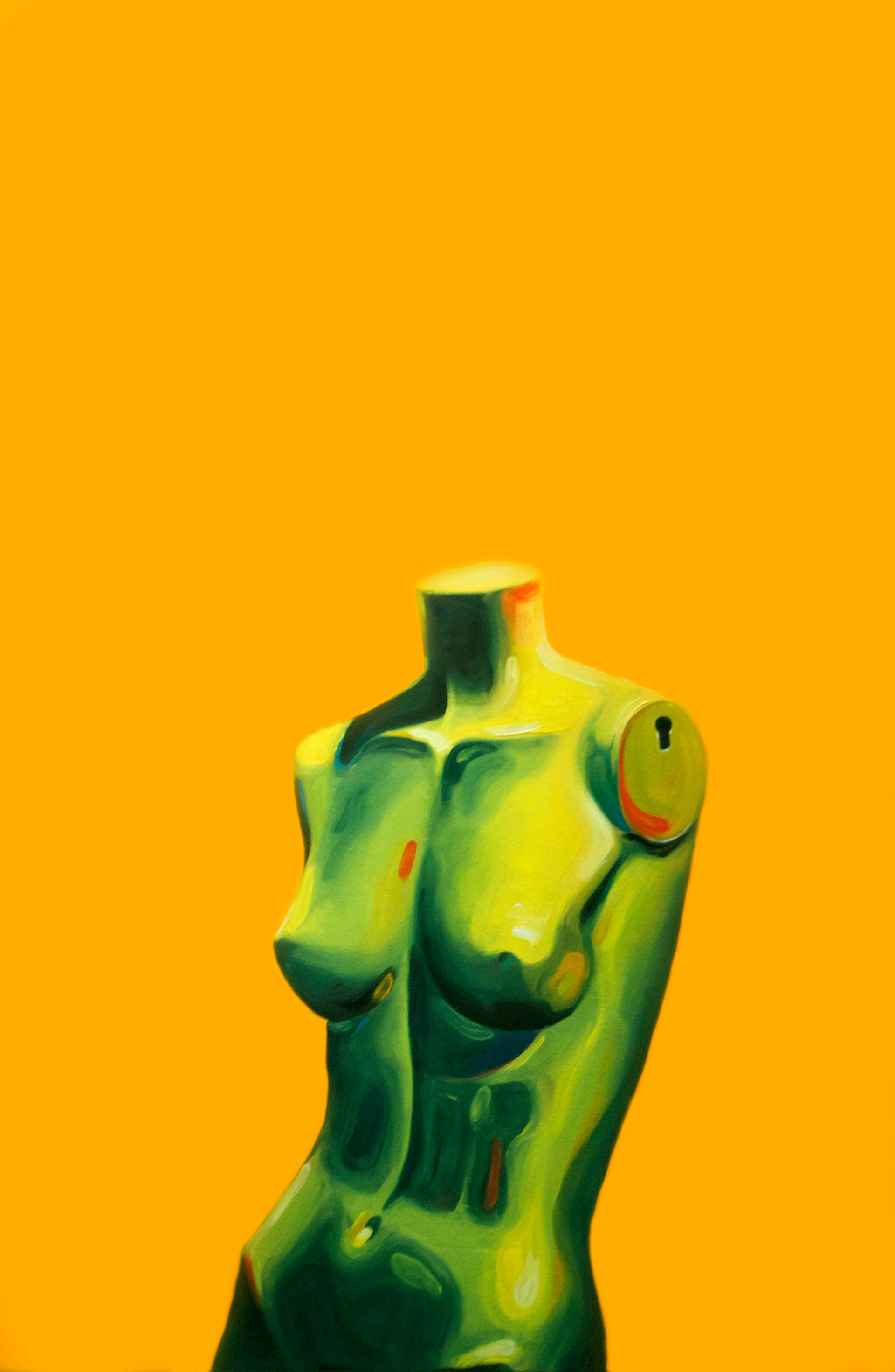 Mannaquin in Orange - 24"x36" - Oil on Canvas - SOLD