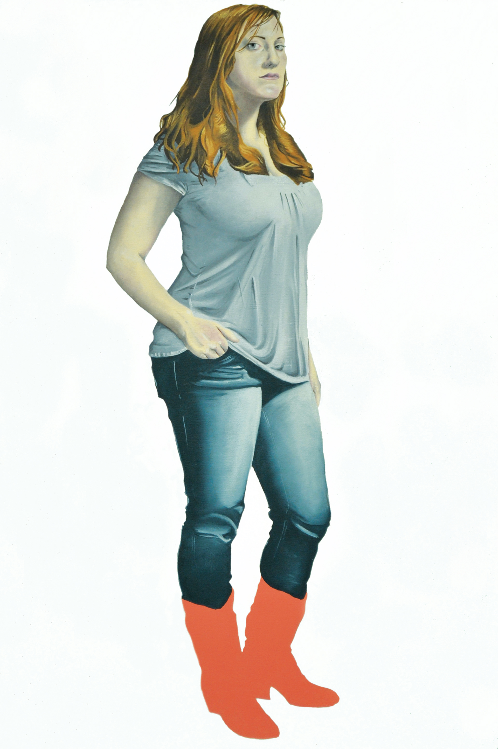 Woman Standing #1 - 24"x36" - Oil on Canvas