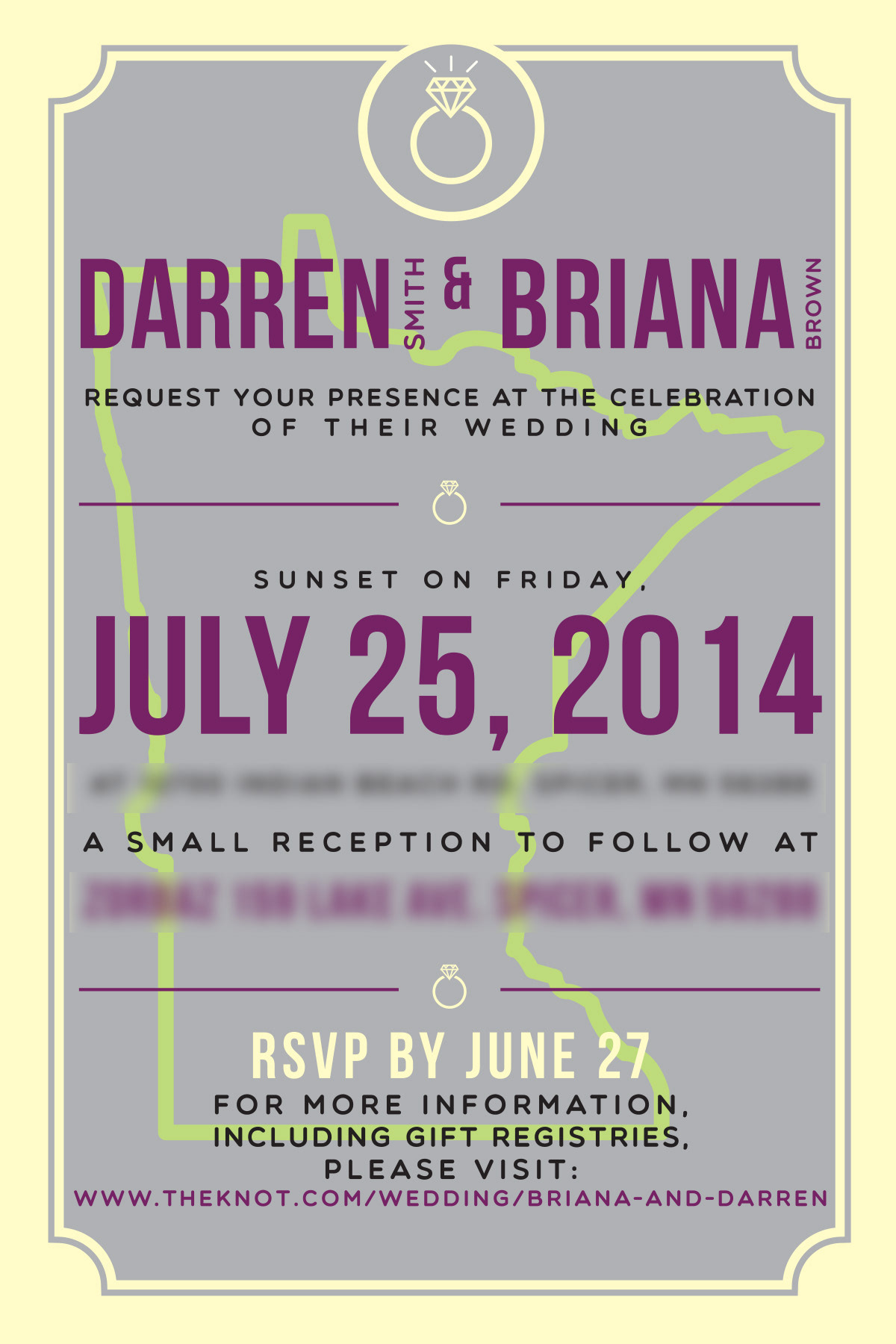 Custom Wedding Invitation Artwork