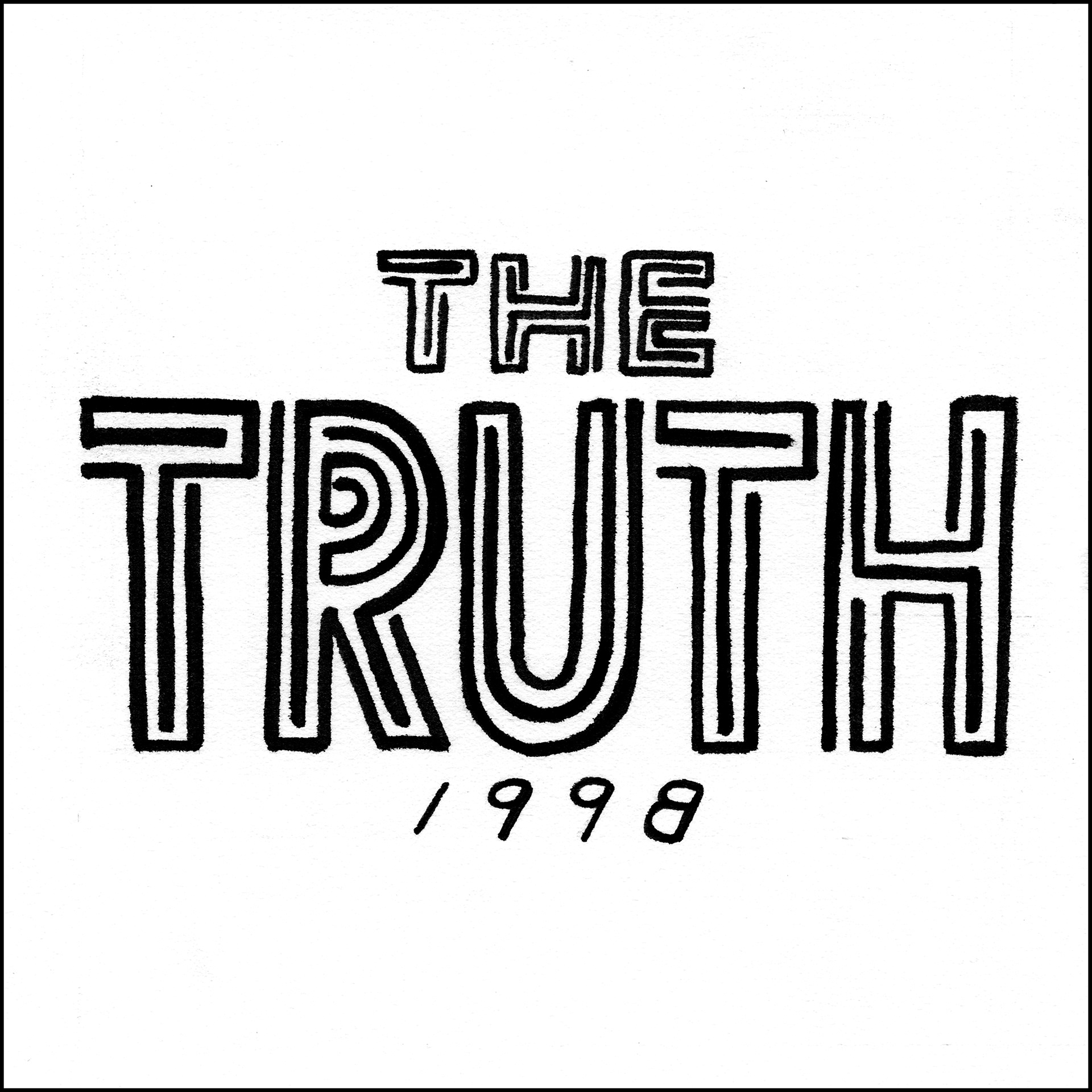 The Truth - 5"x5" - Ink on Paper