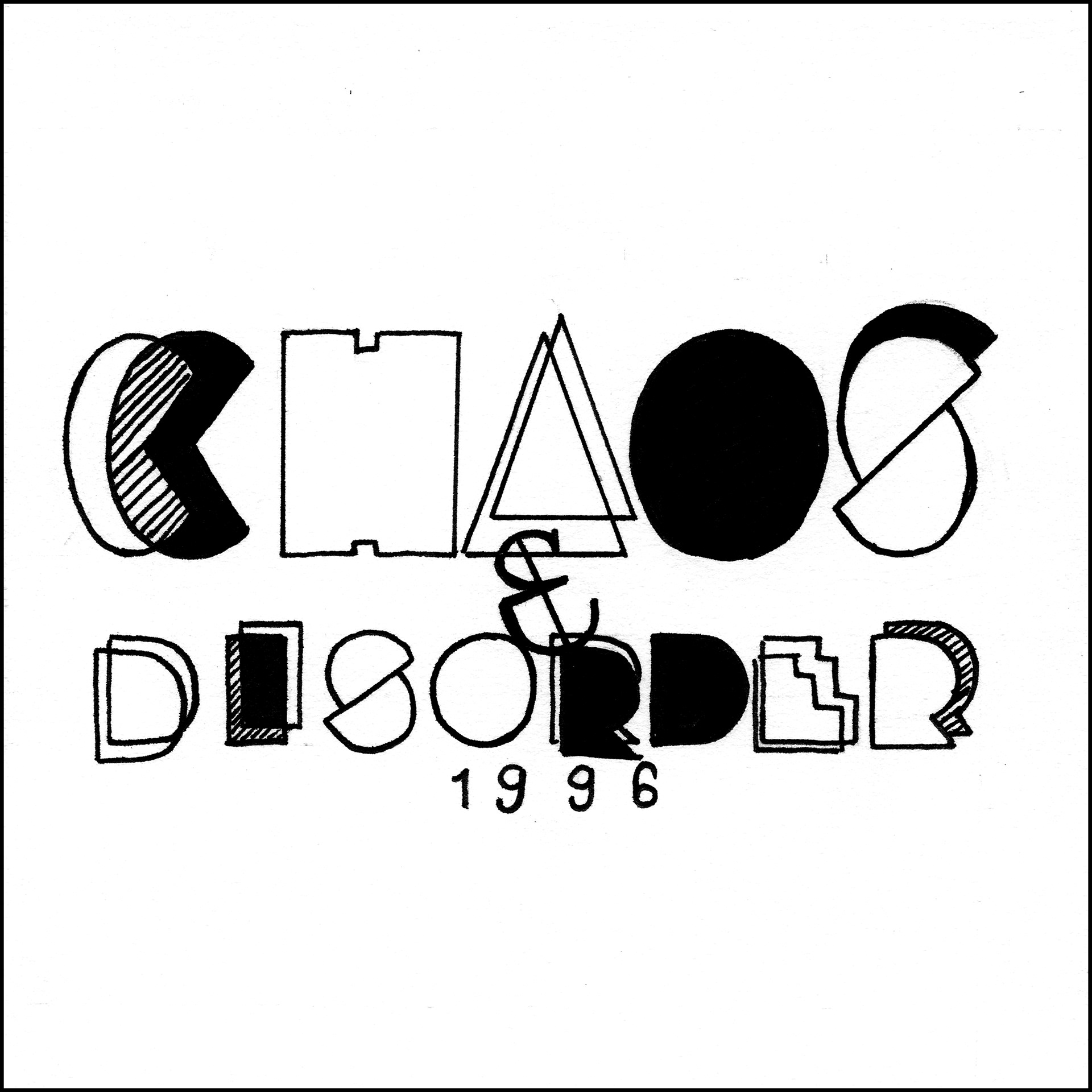 Chaos & Disorder - 5"x5" - Ink on Paper