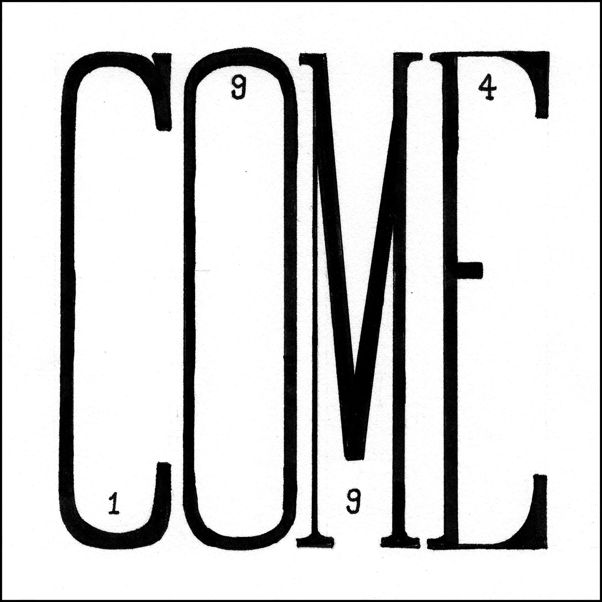 Come - 5"x5" - Ink on Paper