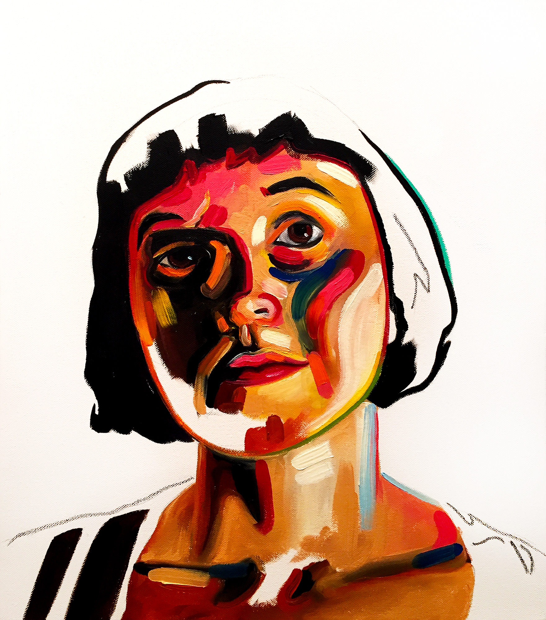 Sarah - 15"x17" - Oil on Canvas - SOLD