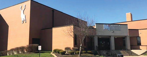 Installed Dimensional Signage - Photo taken from Bishop Miege website