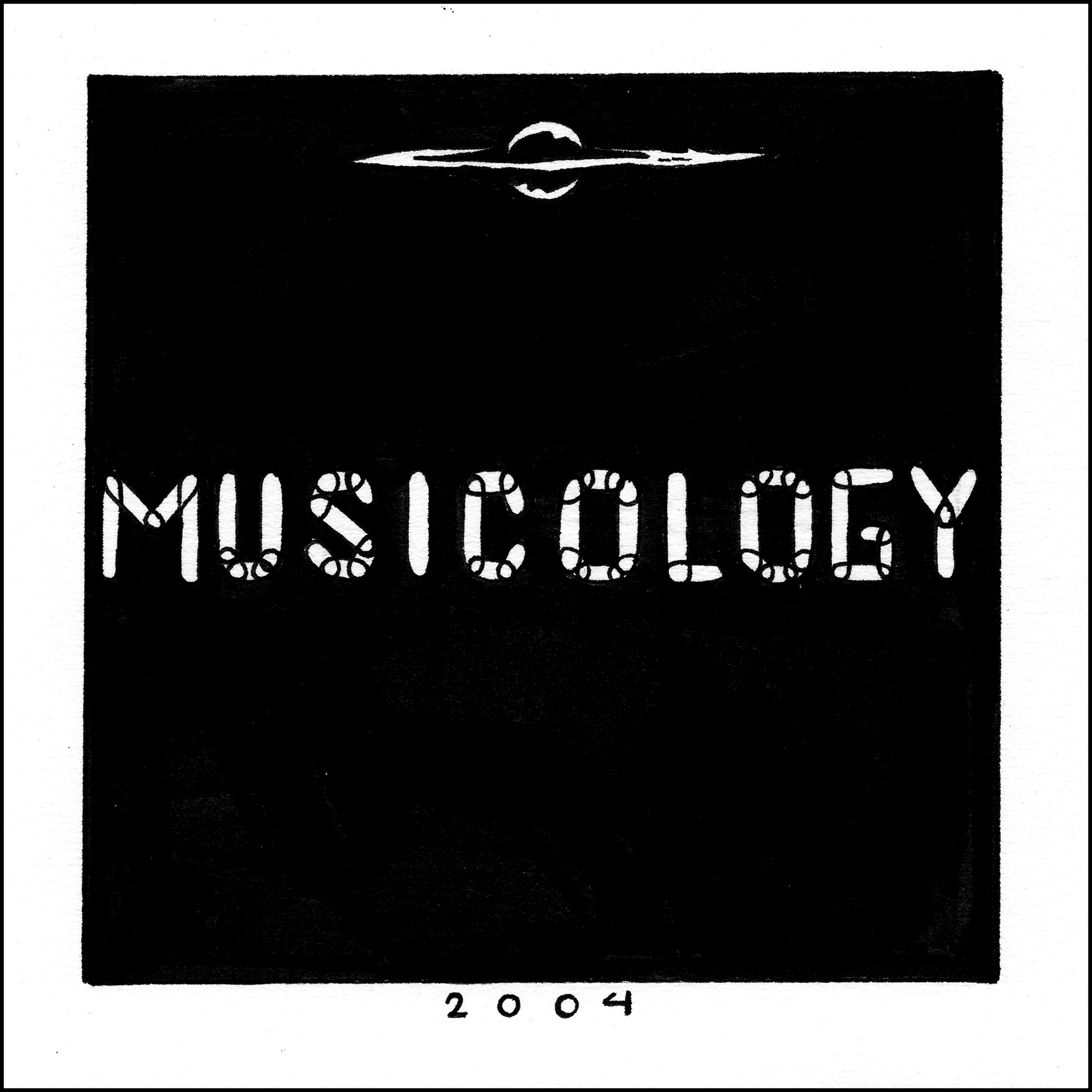Musicology - 5"x5" - Ink on Paper