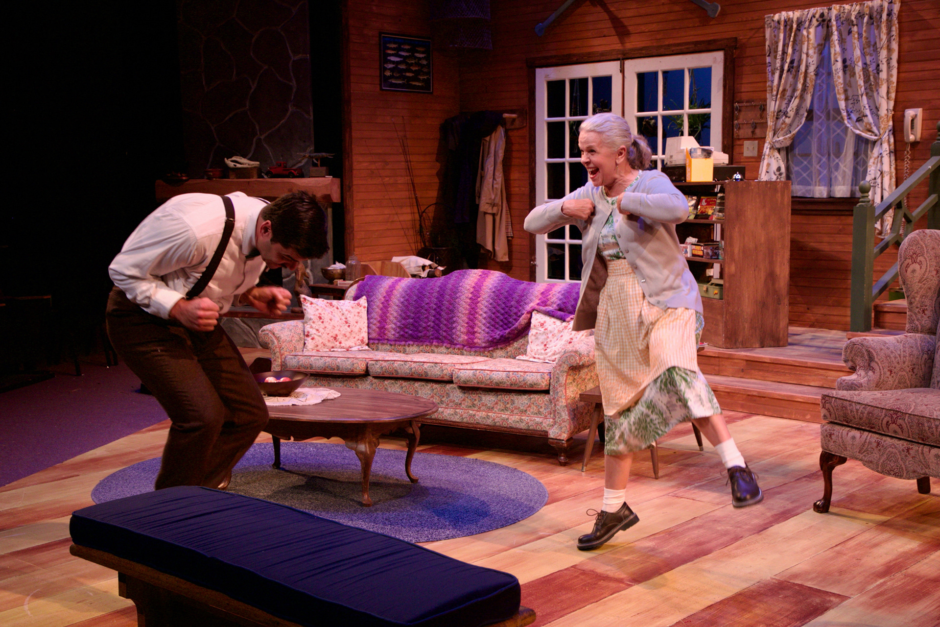 By: Larry Shue Directed by: Ryan Schabach  Photographer: Scott Hill  Set & Scenic: Dean Snider Costume: Kris Hanssen Lighting: David Gipson Sound: Ryan Eisworth Props: Sherry Frank Costume Shop Mang: Charlotta Sisco TD & Stg. Mang.: Alan Will Asst. Stg. Mang.: Jordan Gaskamp Executive AD: Kate Revnell-Smith Prod. Mang.: Alan Will GM: Lisa Thomas Box Office Mang.: LJ Kane  Cast:  John Dunn Justin O’Brien Lisa Thomas Troy Beckman Crystal O’Brien Alan Hall Tyler Galindo Jordan Gaskamp