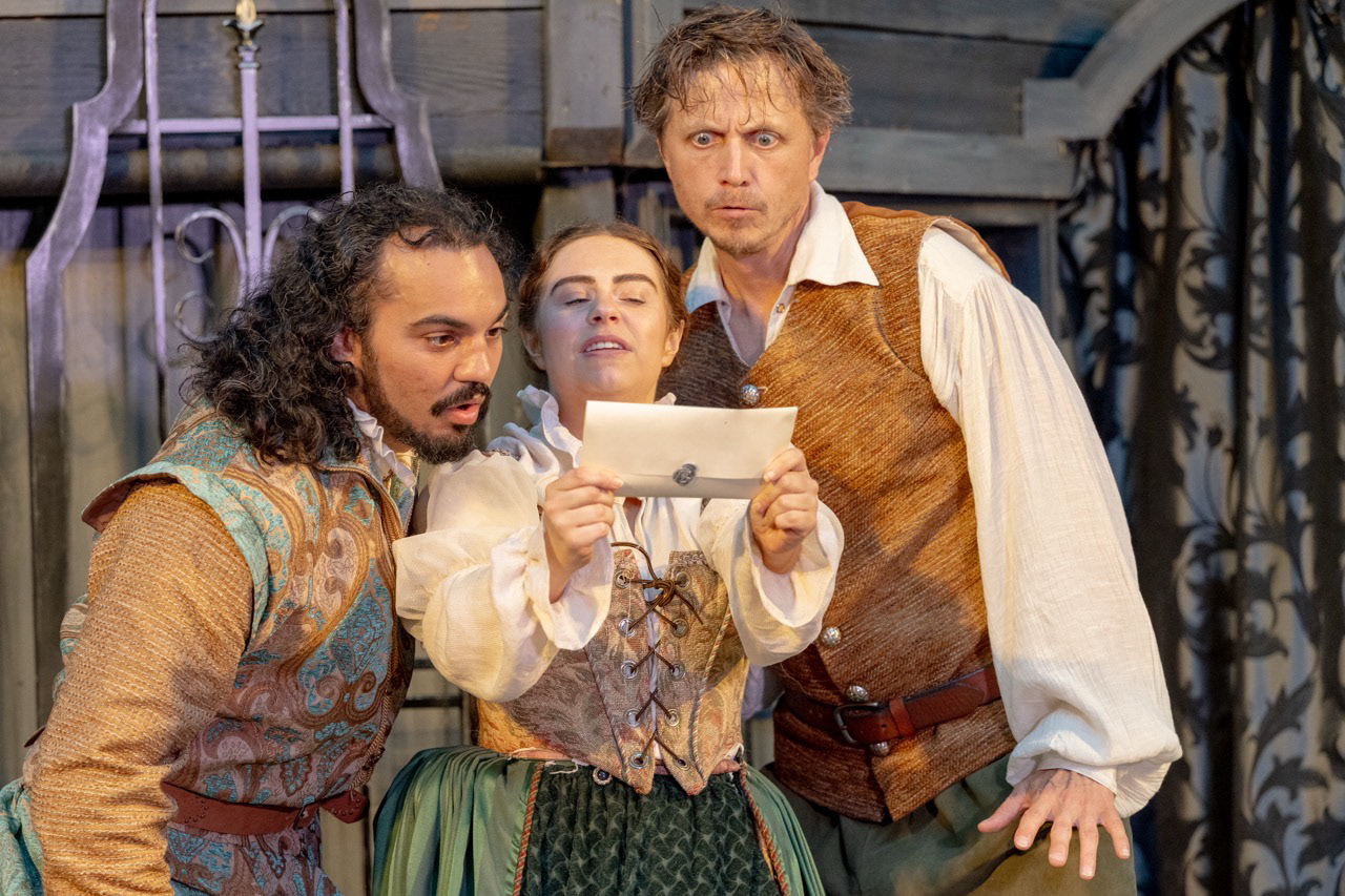 DOOR SHAKESPEARE 2025 Twelfth Night, directed by Scott McKenna Campbell  Photo by Heidi Hodges Photography #heidihodgespgotography   Costume Design: Mary Yaw McMullen Scenic / Props Design: Jody Sekas Lighting Design: Todd Mion Fights / Movement: Ryan Schabach Choreography: Molly Rhode Music: Scott McKenna Campbell Production Stage Manager: Nat Goeller  Assistant Stg. Mang.: Megan Cvijanovich  Dialect Coach: Susan Gosdick Intimacy Director: Amie Root Wardrobe Crew Lead: Jana Casey Crew: Tristyn Arndt Carpenter Ed DiMaio Master Electrician: David Foulds  CAST: Sierra Miguela Tune, Ryan Schabach, Gabe Rodriquez, Rachel J Jones, Becky Keeshin, Janyce Caraballo, Shaughn Aderhold, Jamey Feshold, Mark Corkins