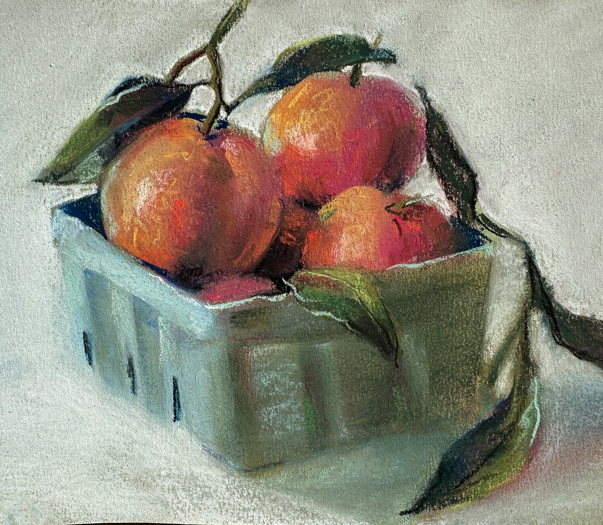 Orange Basket ; Pastel