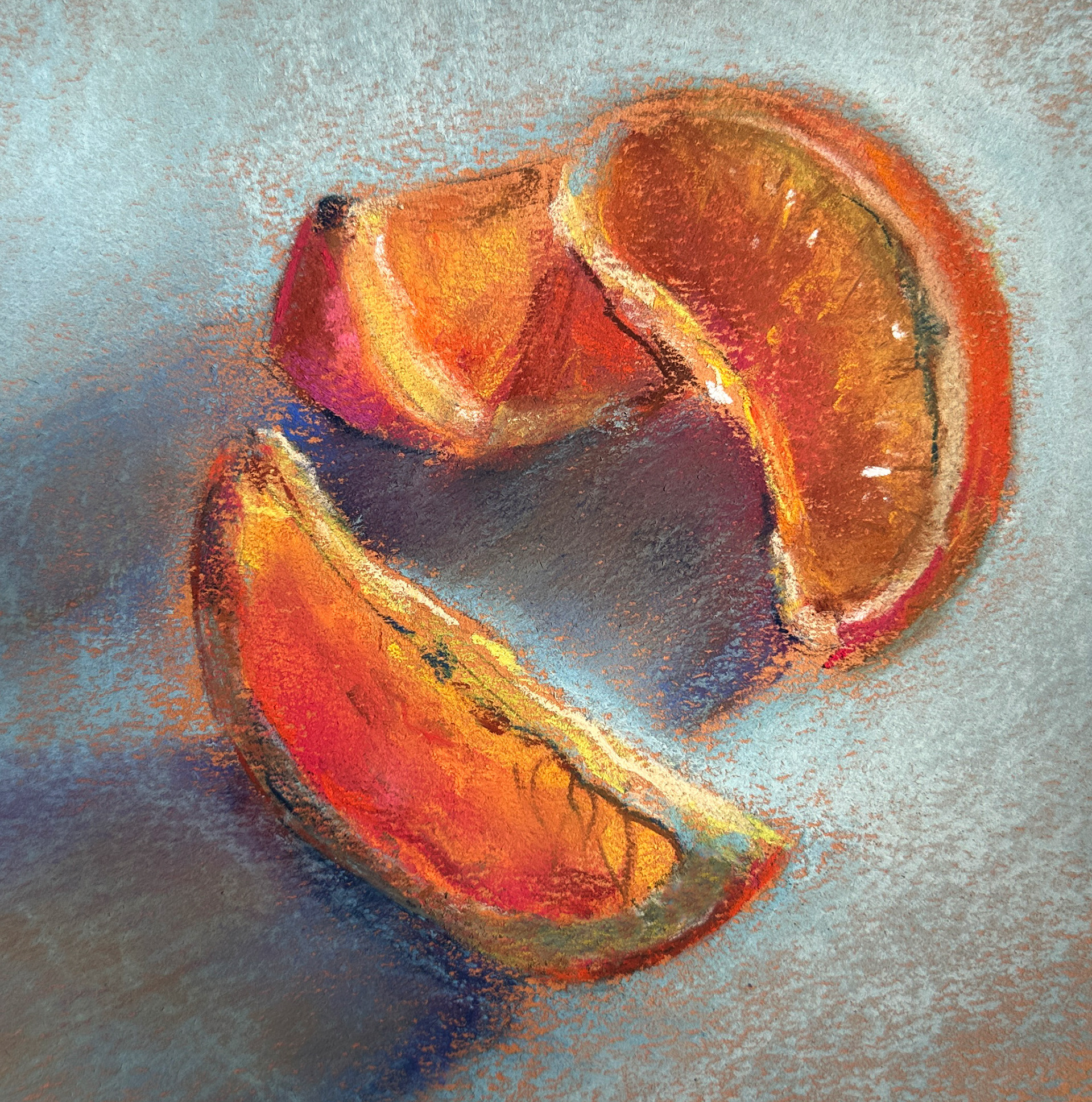 Orange Slices ; Pastel