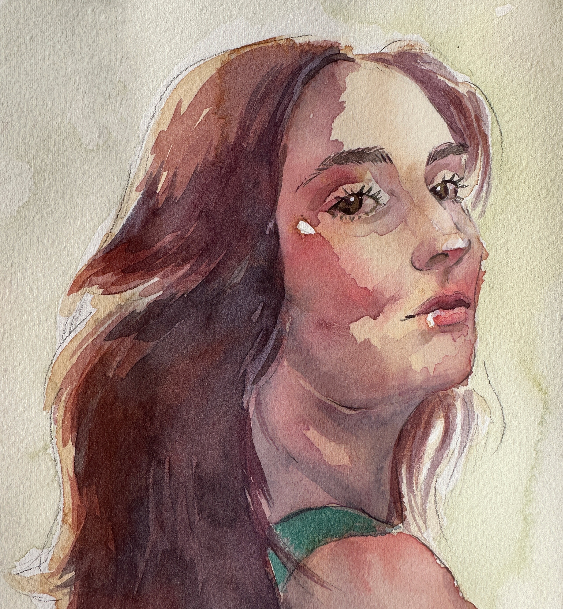 Self Portrait ; Water Color