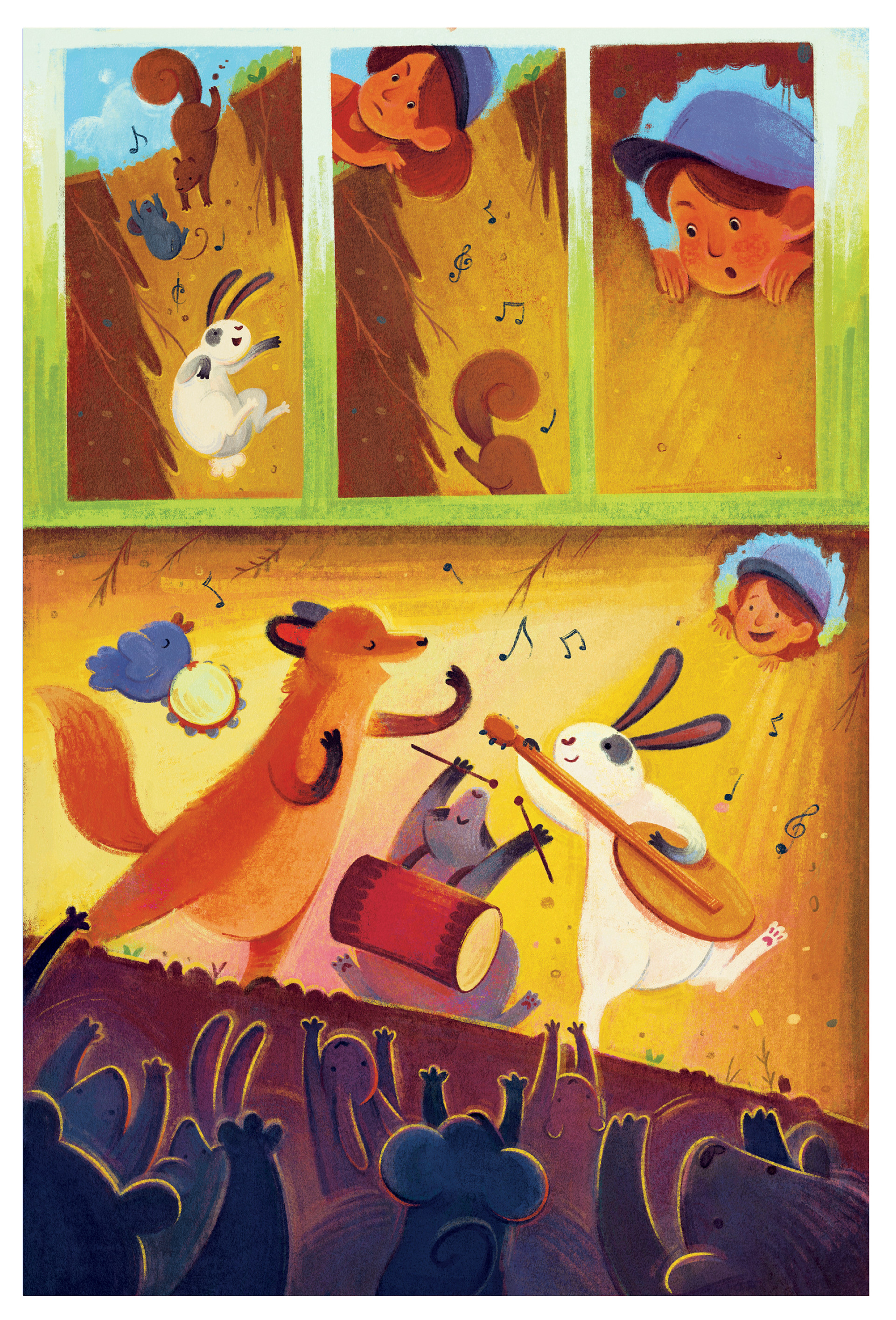Meanwhile Comic Pg 2. ( Society of Illustrators Featured) ; Procreate 2025
