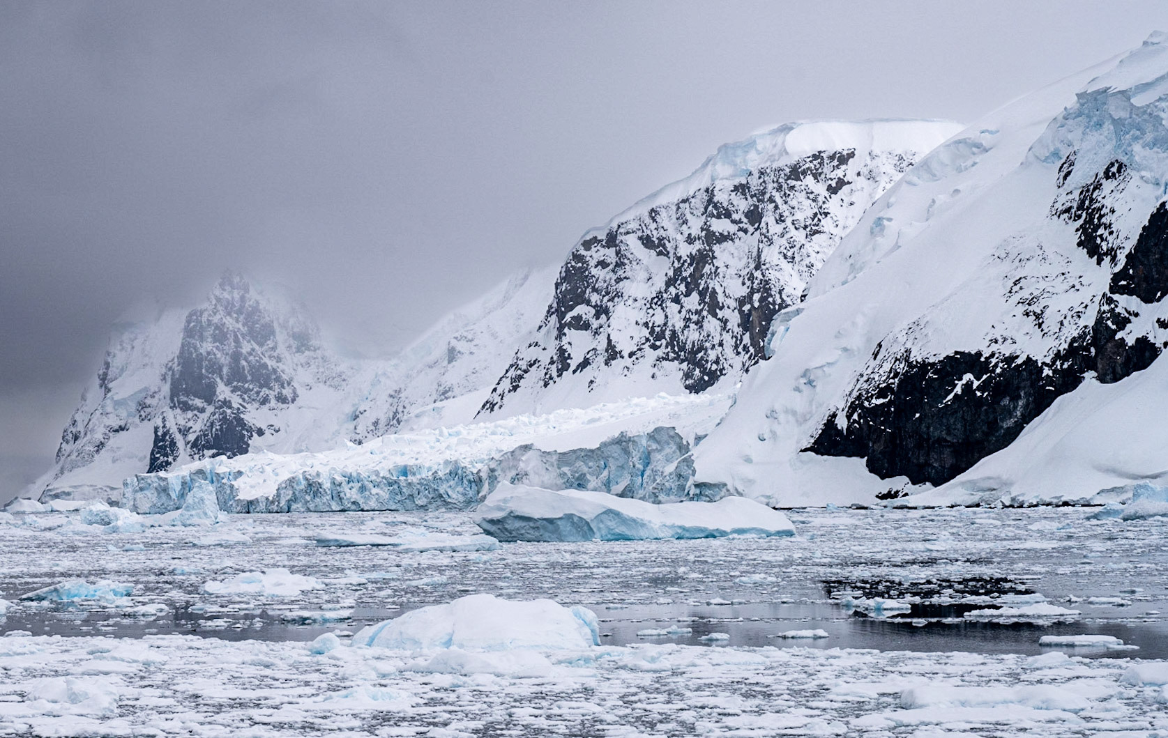 Glacial foot, Andvord Bay